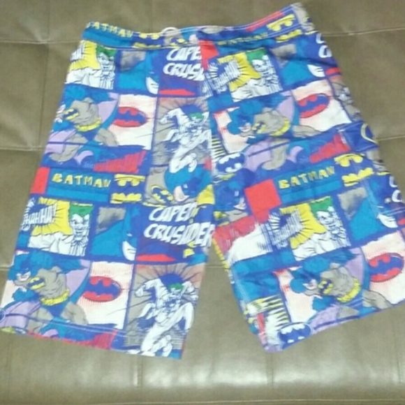 Batman The Joker Board Shorts Dc Comics Swim Trunk - Picture 3 of 4